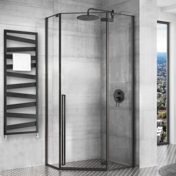 Cabina de dus DIAMOND BLACK MAT 90x90