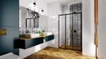 Usa pentru dus Rea Alex Black 90 - imagine 5