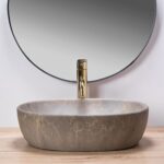 Lavoar pentru blat Rea Lara bej Beige - imagine 3