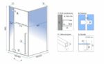 Cabina de dus Fargo 90x90 Gold - imagine 5