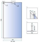 Panou de dus Rea Aero N  100 Transparent - imagine 4