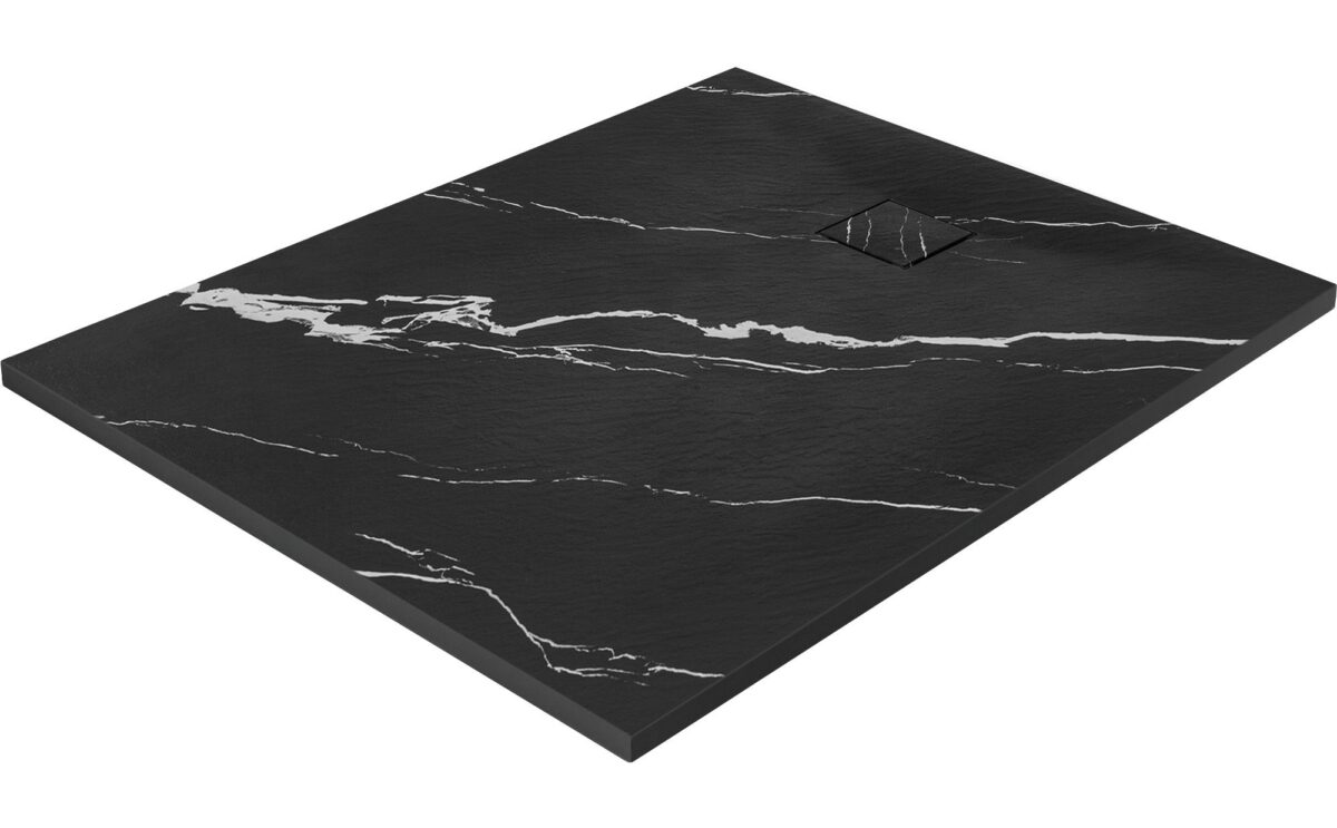 Cada de duș Magnum CARRARA BLACK 80x100 - imagine 3