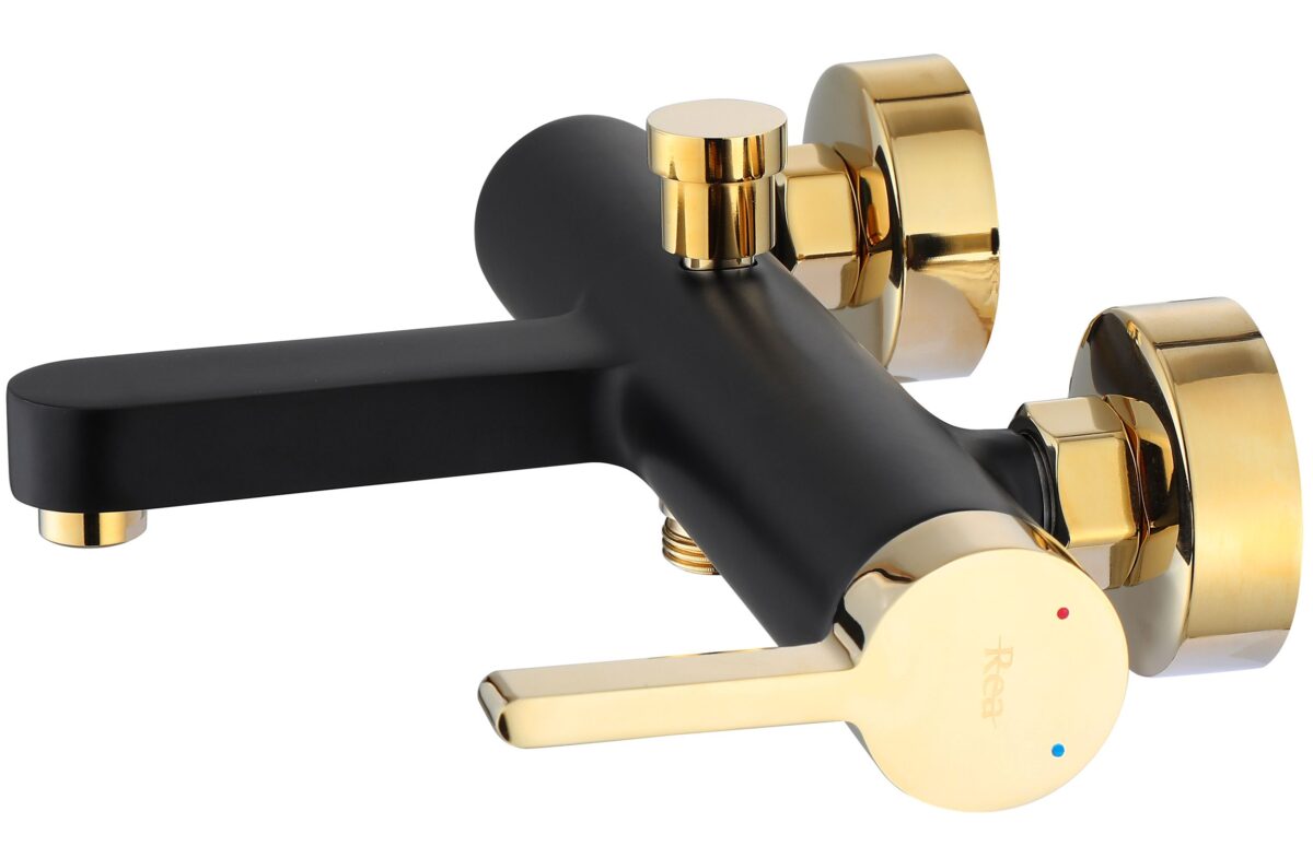Baterie pentru cadă REA Polo Black Gold - imagine 2