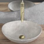 Lavoar pentru blat Rea Sofia Beige Matt - imagine 2