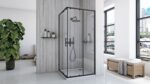 Cabina de dus Rea City 80x80 cm Black - imagine 2