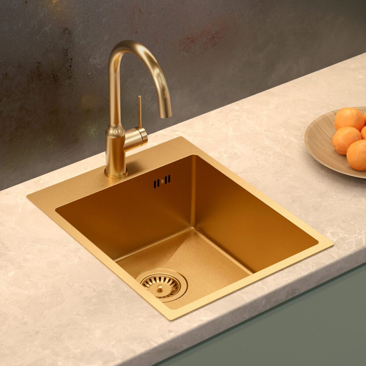 Chiuvetă inox RUSSEL 90 COPPER - imagine 2