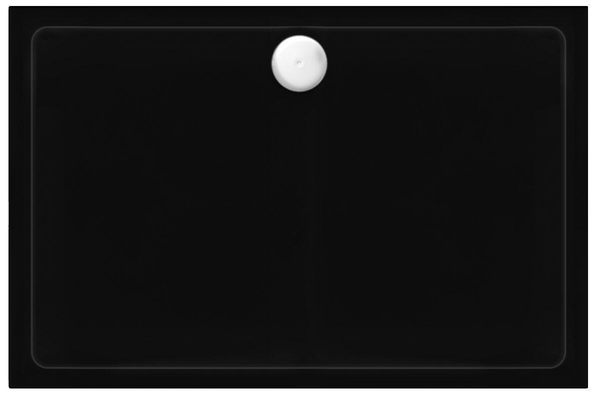 Cadita dus din acril Rea Savoy negru 80x100 - imagine 1