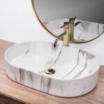 Lavoar pe blat Rea Nadia 60 Sand - imagine 2