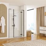 Ușă de duș Rea Hugo 130 Black