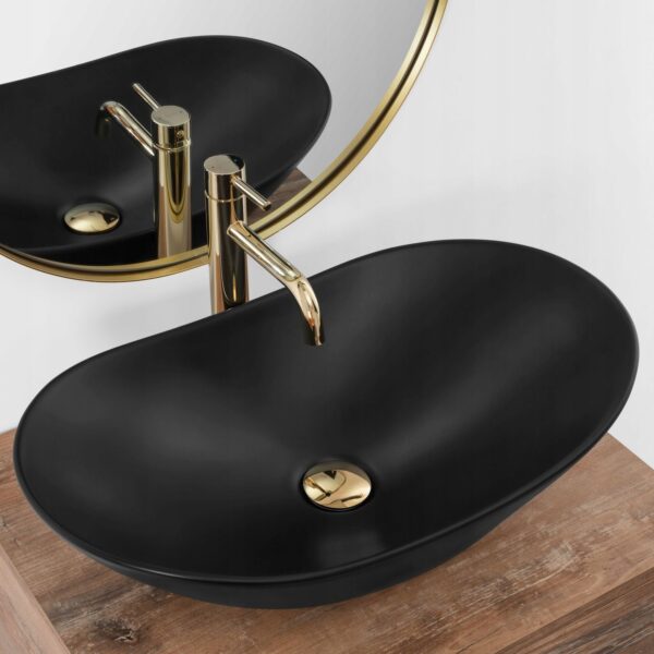 Lavoar pentru blat Rea Royal 60 Black Mat