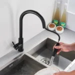 Cap cu aerator pentru baterie de bucătărie REA Fresh Black - imagine 3