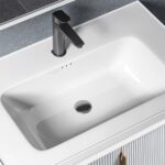 Set mobilier de baie cu lavoar Astor 60cm White - imagine 2