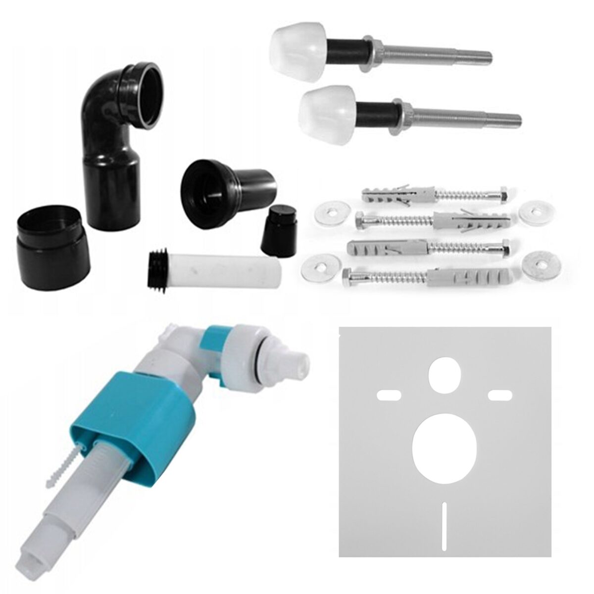 Cadru Set incastrat pentru vase WC cu buton H Chrome - imagine 8