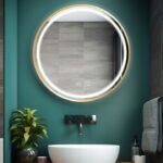 Oglindă LED 60cm MMJ BRUSH GOLD - imagine 5