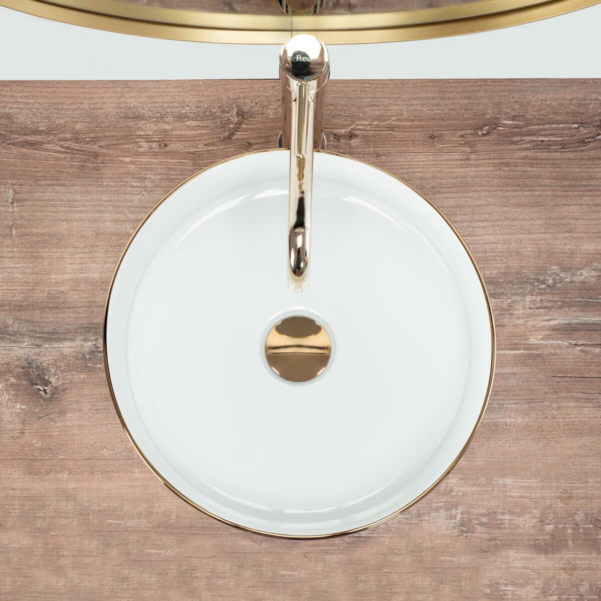 Lavoar pentru blat Rea Sami Gold Edge - imagine 2