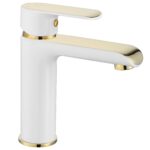 Baterie pentru baie REA Bloom White Gold Low - imagine 2