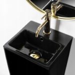 Lavoar freestanding  de sine stătător Kamila Black - imagine 3