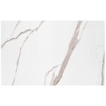 Cada de duș Bazalt CARRARA WHITE 80x100