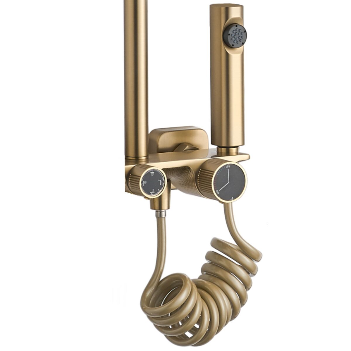Coloana de dus REA HELIX Brush Gold - imagine 5