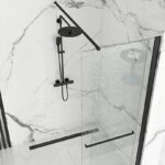 Panou de duș Rea Cortis Black 100