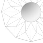 Oglindă geometrică albă 58 cm - imagine 2