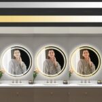 Oglindă LED 60cm MMJ BRUSH GOLD