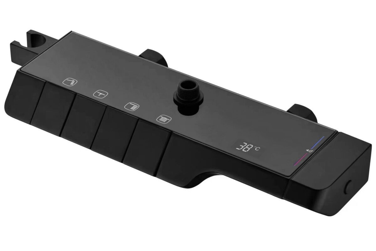 Coloana de dus cu termostat REA ROB Black - imagine 4