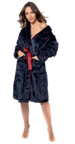 Halat de baie Roger Women Navy Red M - imagine 3
