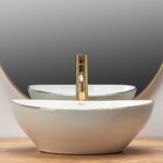 Lavoar pentru blat Rea Sofia Gold Edge - imagine 4