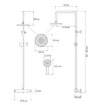 Set dus cu termostat CALANI DAYTON CHROME - imagine 5
