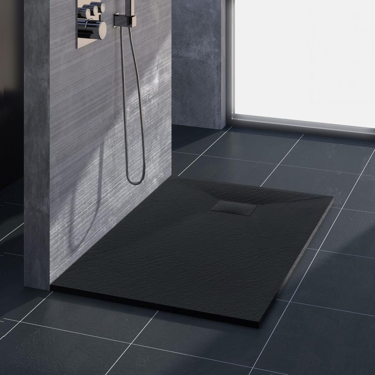 Cada de duș Magnum Black 120x90 - imagine 3