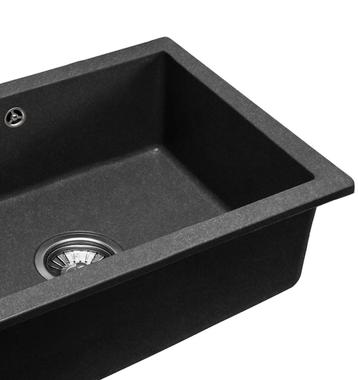 Chiuveta bucatarie Granit Nels black dots - imagine 2