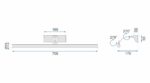 APLICA de baie LED pentru oglinda 9W 70CM APP366-1W Crom - imagine 7