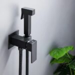 Dus Igienic pentru Bideu Rea Fenix Black - imagine 2