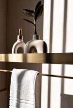 Raft pentru baie SF01 60cm gold brush - imagine 5