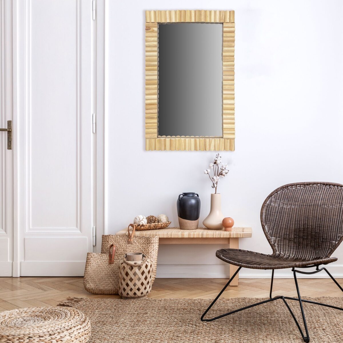 Oglinda perete Boho 55CM KLNA-MR01 - imagine 1