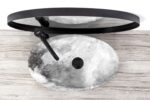 Lavoar pentru blat Rea Roxy C Stone L.GREY - imagine 3