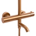 Coloana de dus cu termostat REA Lungo Copper Brush - imagine 6
