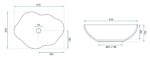 Lavoar pentru blat Rea Pearl White - imagine 4