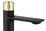Baterie pentru baie REA Storm Black Gold Low - imagine 3
