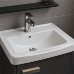 Set mobilier de baie cu lavoar Molly 40cm Grey - imagine 2