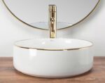 Lavoar pentru blat Rea Sami Gold Edge - imagine 3