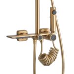 Coloana de dus REA HELIX Brush Gold