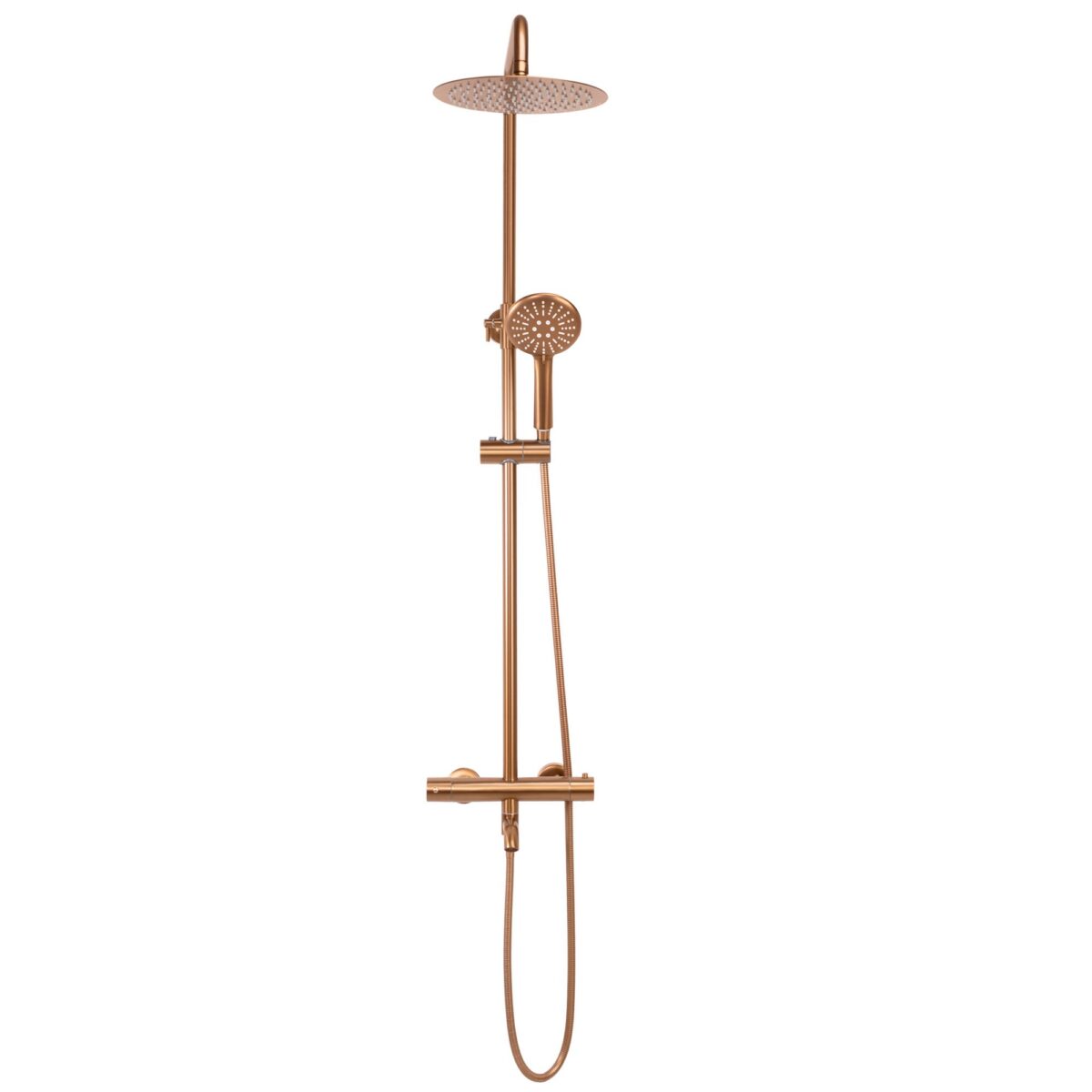 Coloana de dus cu termostat REA Lungo Copper Brush - imagine 2