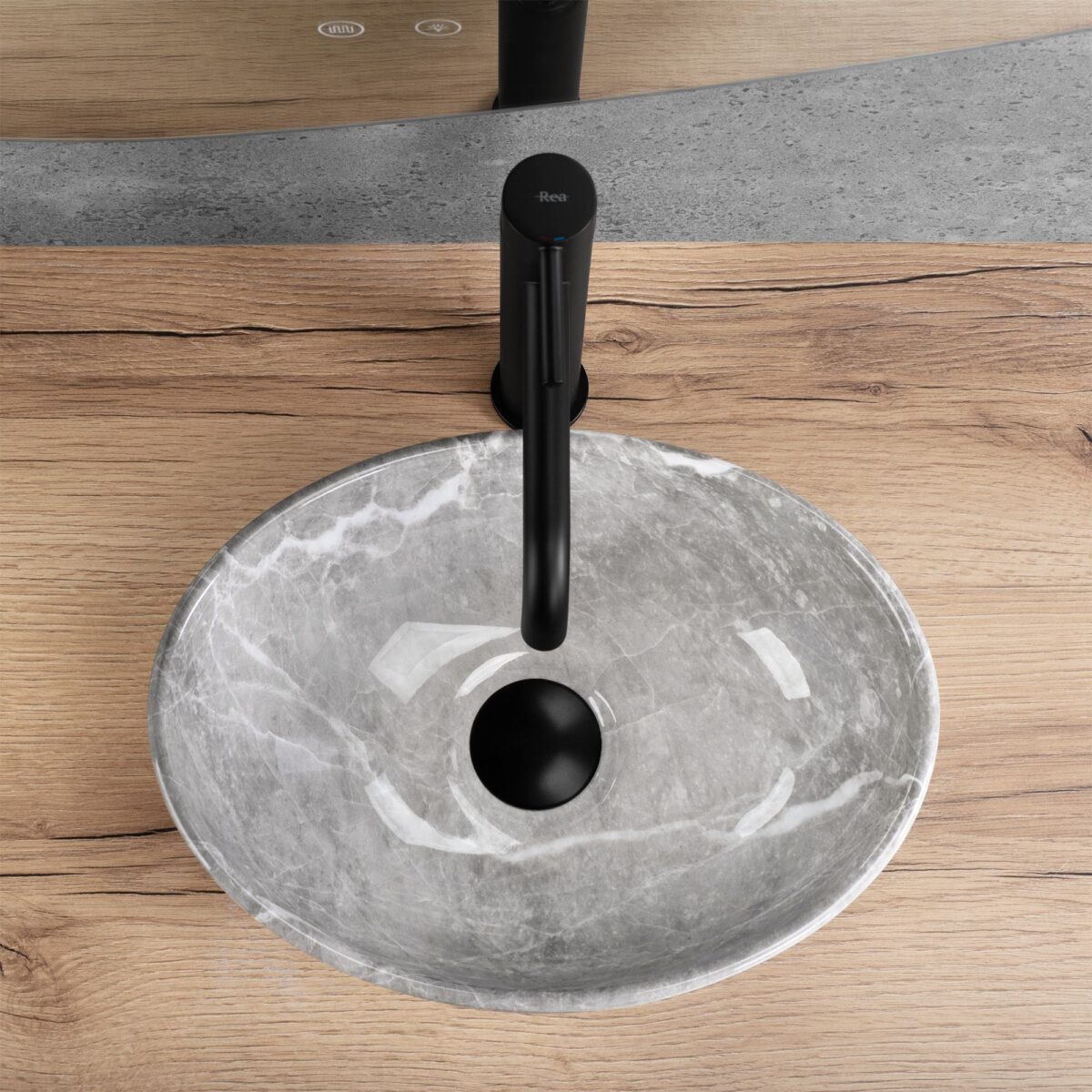 Lavoar pe blat Rea Sofia Mini Grigio - imagine 3
