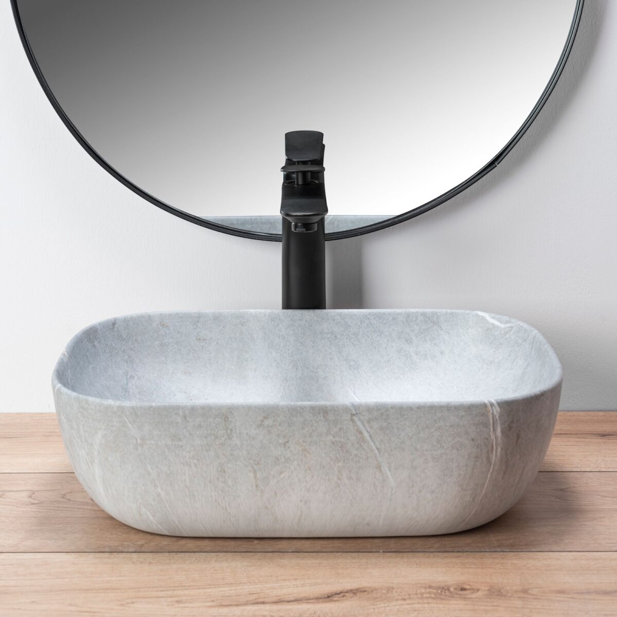 Lavoar pentru blat Rea Livia Gri Grey - imagine 3