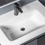 Set mobilier de baie cu lavoar Paris 60cm Grey - imagine 2