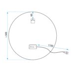 Oglindă LED 50cm FFJ50 - imagine 9