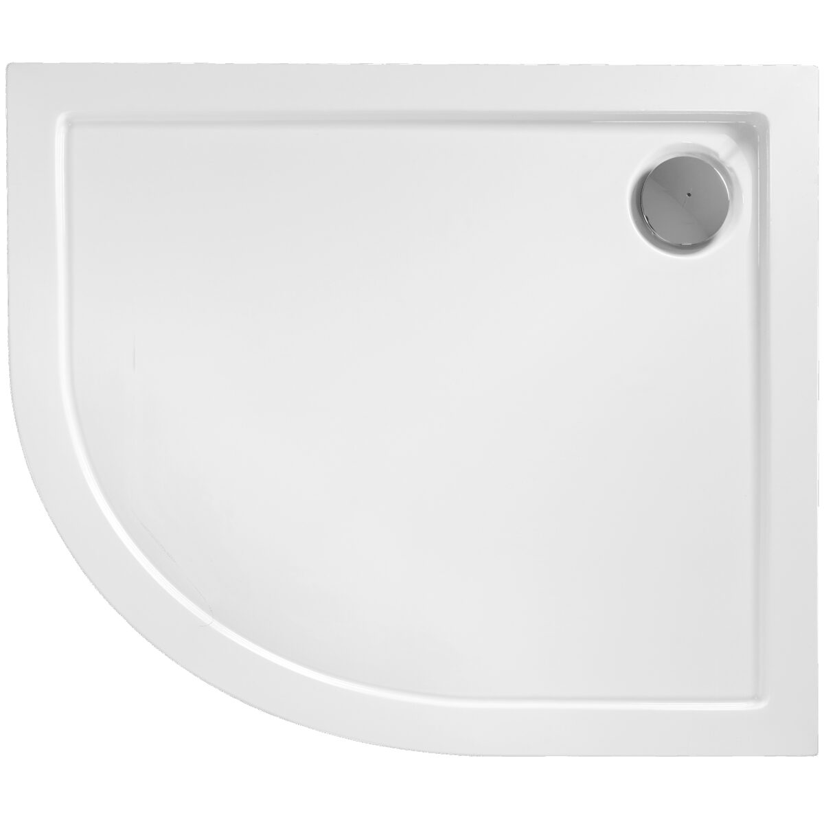 Cabina dus REA Look Black 80x100 + Cada de duș Look White - imagine 4