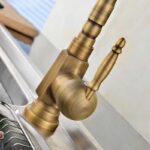 Baterie pentru lavoar Bona Old Gold inalta - imagine 4